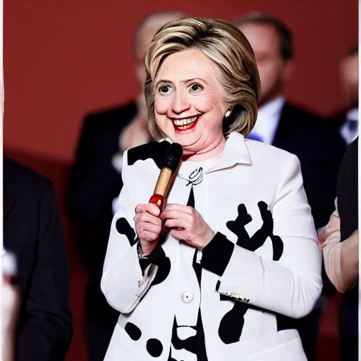 Image similar to hillary clinton wearing mime makeup, very very very very beautiful