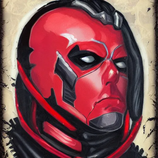 Image similar to a portrait of deathpool