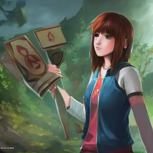 Prompt: Max Caulfield as a League of Legends champion