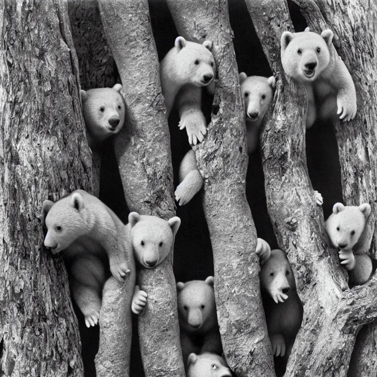 Prompt: national geographic photo of wild gummy bears wildlife photograph by ansel adams