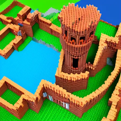 Image similar to bricktrons castle - story