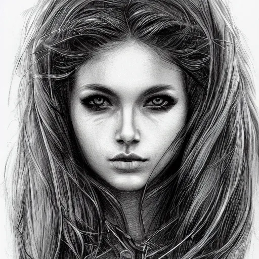 Single Line Art Beautiful Woman, One Line Female Digital Art by Amusing  DesignCo - Pixels