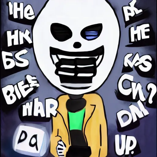 Prompt: jerma as sans