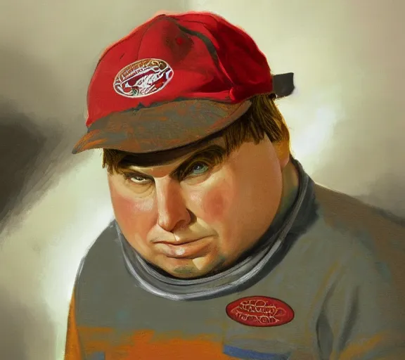 Image similar to a hyper-detailed portrait of Eric Cartman by Craig Mullins; oil on canvas; trending on artstation; 90mm; f/1.4