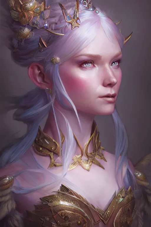 Image similar to fairy princess, highly detailed, d & d, fantasy, highly detailed, digital painting, trending on artstation, concept art, sharp focus, illustration, art by artgerm and greg rutkowski and magali villeneuve