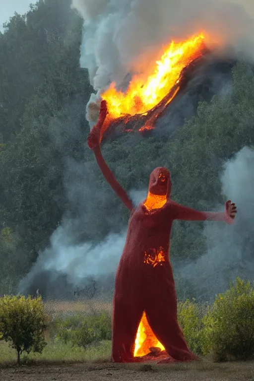 Image similar to Giant Fire shaped like a person