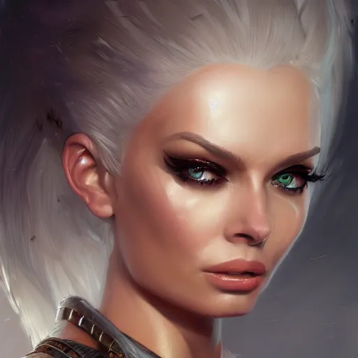 Image similar to isabelledeltore, d & d, fantasy, portrait, highly detailed, digital painting, trending on artstation, concept art, sharp focus, illustration, art by artgerm and greg rutkowski and magali villeneuve