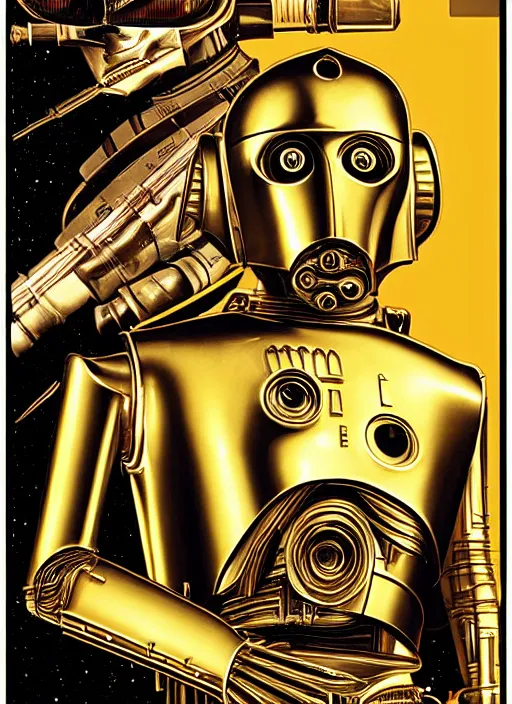 Image similar to c 3 po poster by bernard villemot