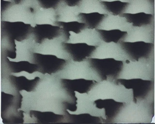 Image similar to Yves Tanguy. Magritte. Hazy polaroid collage. black cubes made of metal, concrete, and slime falling from the sky. the sum of the parts is greater than the whole. POV photos from the apocalypse. 4000 ISO. Yves Tanguy. Magritte. images that you are not supposed to see