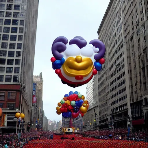 Image similar to a Macy’s Parade balloon of Bill Clinton