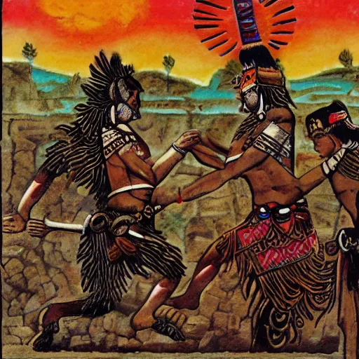 Prompt: aztec sacrifice