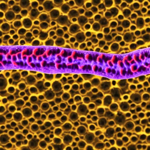 Prompt: tuberculosis dachshund bacillus under a microscope