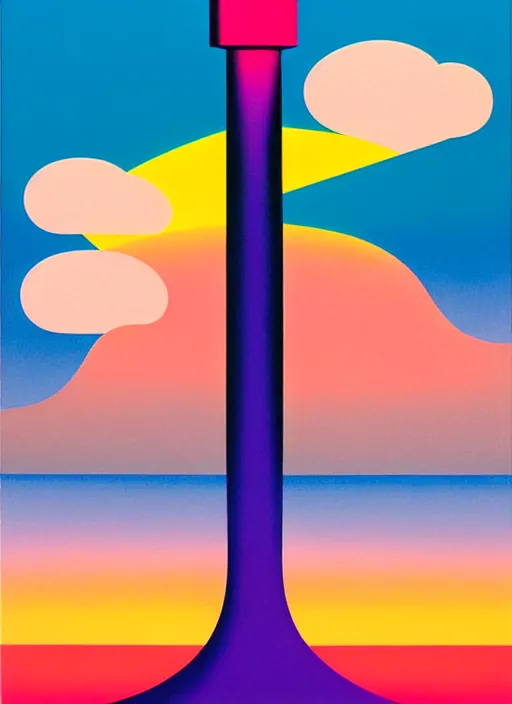 Prompt: abstract tower by shusei nagaoka, kaws, david rudnick, airbrush on canvas, pastell colours, cell shaded, 8 k