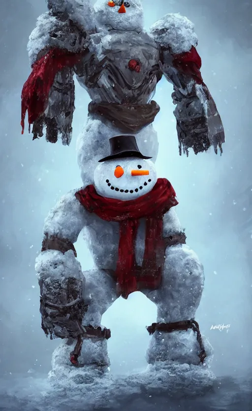 Image similar to a snowman depicted and made into a transformer, hybrid, dynamic lighting, photorealistic fantasy concept art, trending on art station, stunning visuals, creative, cinematic, ultra detailed