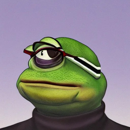 Prompt: realistic fat pepe the frog