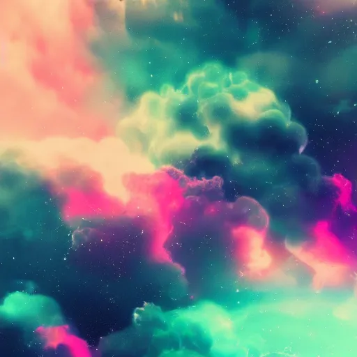 Prompt: clouds, nebulae, starburst, neon colors, dreamy, phone wallpaper, 4 k, unreal engine, artstation, colorful, beautiful