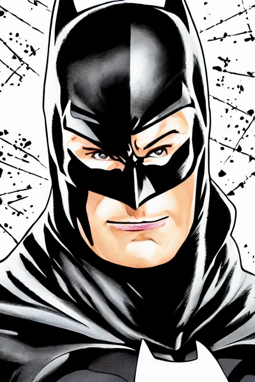 Image similar to Close-up portrait of the the batman.