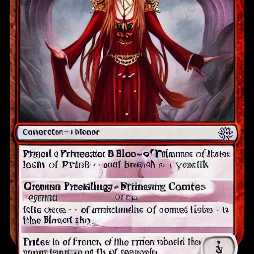 Prompt: priestess of the blood moon