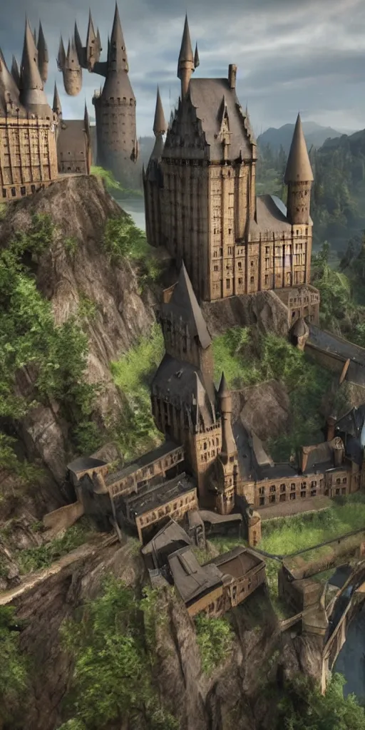 Prompt: a Hogwarts , unreal engine, realistic, fantasy, atmospheric,