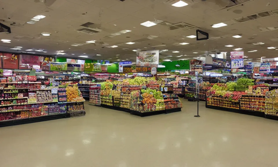Image similar to interior shot of a super market