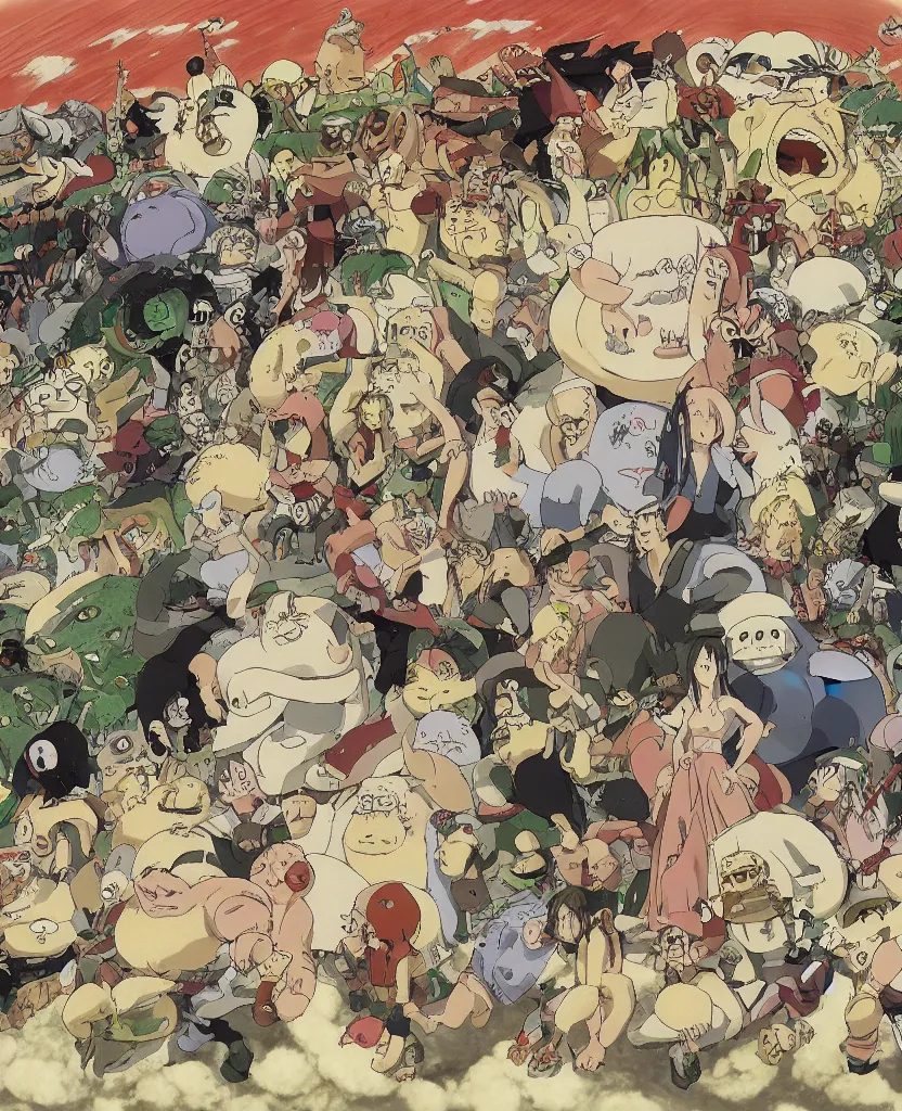 Prompt: 7 deadly sins by Miyazaki, studio Ghibli, concept art