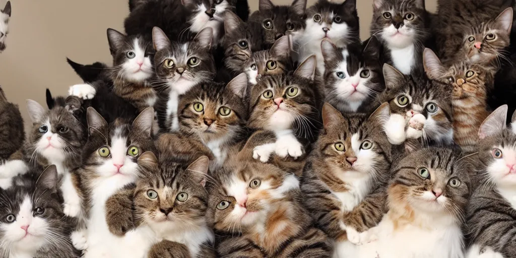 Image similar to photo of a cat party