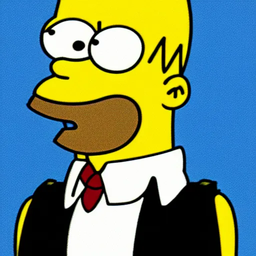 Prompt: Homer Simpson as James Bond