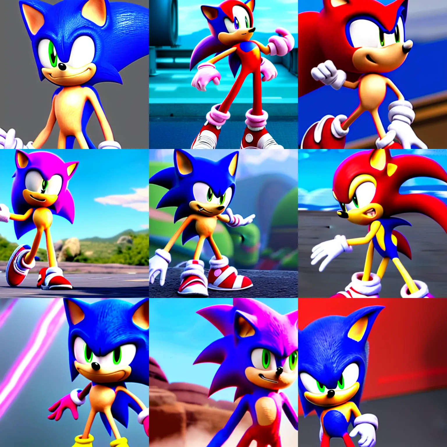 Amy movie design, Sonic the Hedgehog