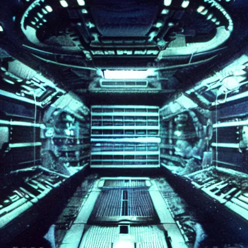 Prompt: external view of the Nostromo spaceship of the Alien movie