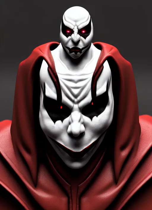 Prompt: hyper realistic character portrait of spawn comic hero in style of magic the gathering and the matric, hellpunk, 8 k unreal engine render, photorealistic, rule of thirds, cinematic, zbrush cg society illustration