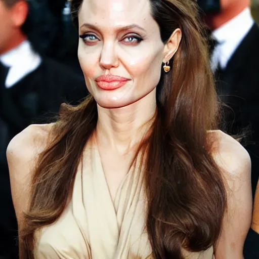 Image similar to angelina jolie as an orange