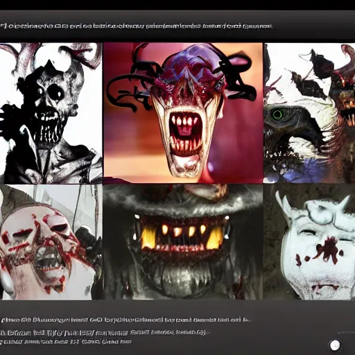 Prompt: unsettling screenshot of evil demonic wikipedia
