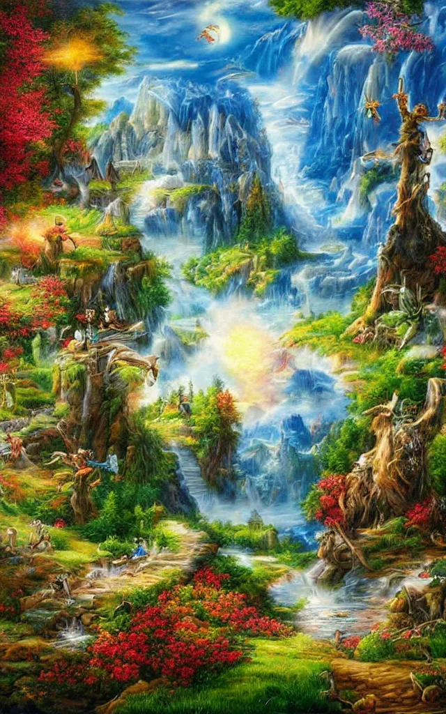 Image similar to background landscape airbrush fantasy 80s, realistic detailed masterpiece