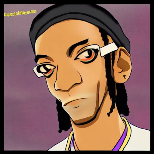 Image similar to snoop dog as an anime character