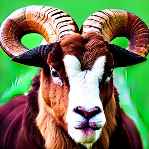 Prompt: a ram animal heavily resembles gordon ramsay.