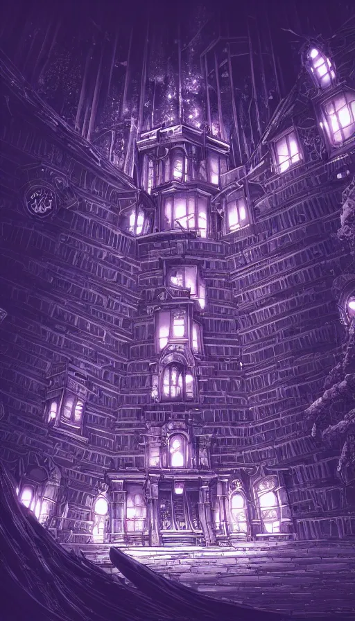 Image similar to a beautiful detailed anime illustration of architecture catacomb by zack snyder, at dusk uv light at winter alien gem at night fantasy elysian retro infrared poppy nightvision neon noir anime crystal dramatic lightning, archdaily, wallpaper, highly detailed, trending on artstation.