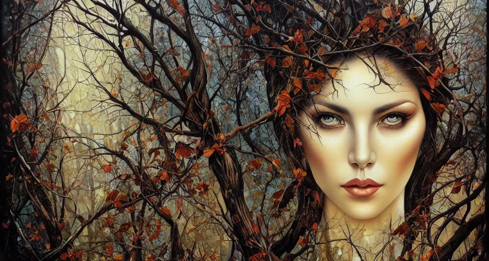 Image similar to Trees without leaves, by Karol Bak