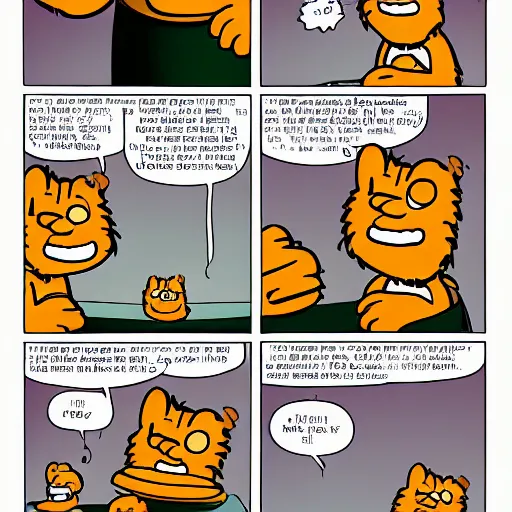 Image similar to garfield comic strip by jim davis