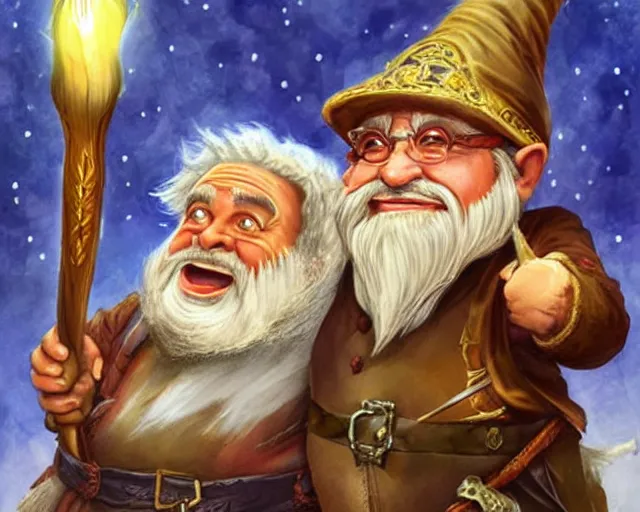 Image similar to danny devito as a bearded gnome bard, fantasy art, d & d, extremely detailed, high quality, award - winning,