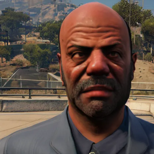 Image similar to high the pain harold in gta 5, unreal engine 5 detail, by gta 5