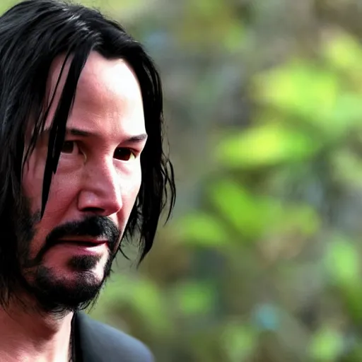 Image similar to Keanu Reeves In Avatar 4K quality super realistic