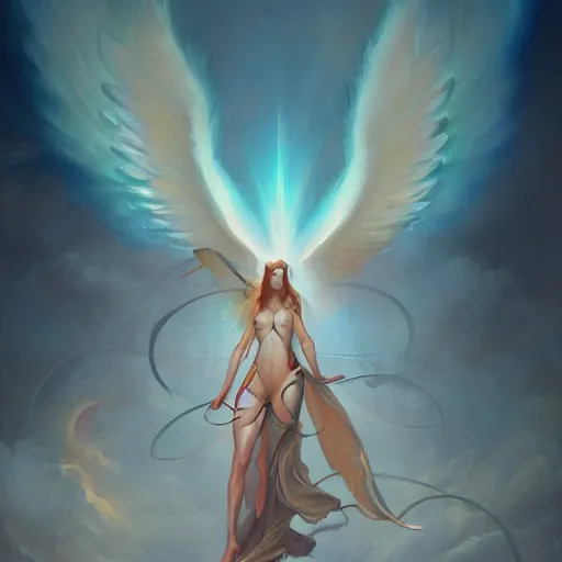 Prompt: angel of love by Peter Mohrbacher, artstation