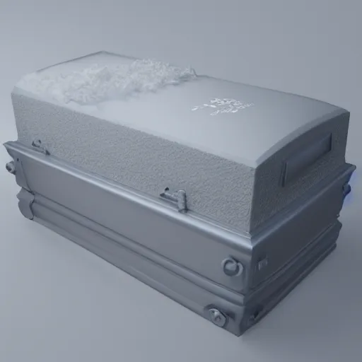 Image similar to a cryosleep casket, 3 d render, octane, ray tracing, ultra high resolution, ultra detailed, photorealistic, 8 k