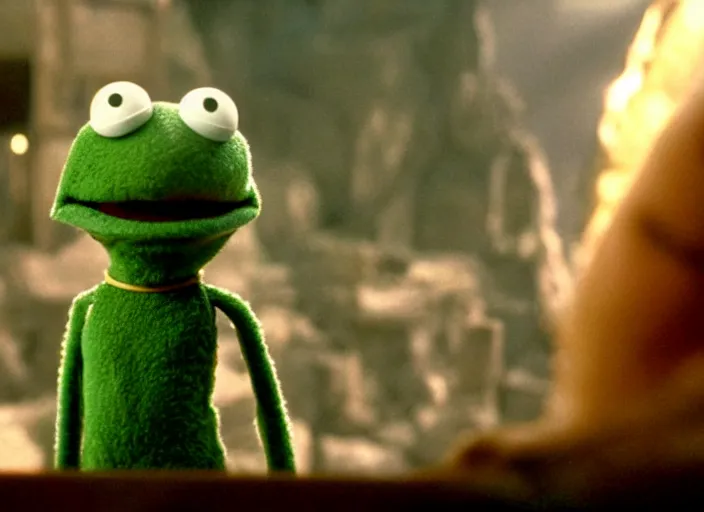 Prompt: ridick as a muppet, the chronicles of riddick, film still, high quality, hd, 4 k