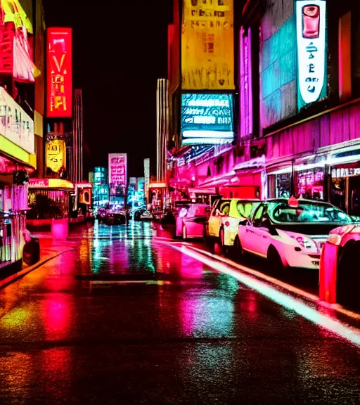 Prompt: cityscape, lowlight neon lights, cinematic,4k,35mm,street photo, epic