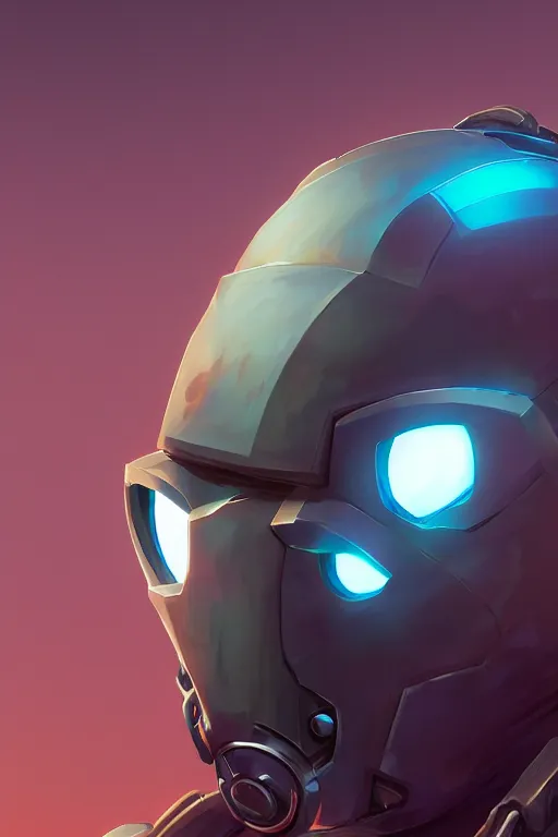 Image similar to epic mask helmet robot ninja portrait stylized as fornite style game design fanart by concept artist gervasio canda, behance hd by jesper ejsing, by rhads, makoto shinkai and lois van baarle, ilya kuvshinov, rossdraws global illumination radiating a glowing aura global illumination ray tracing hdr render in unreal engine 5