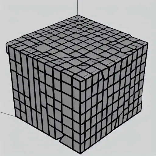Prompt: a cube in 4 d dimension pov
