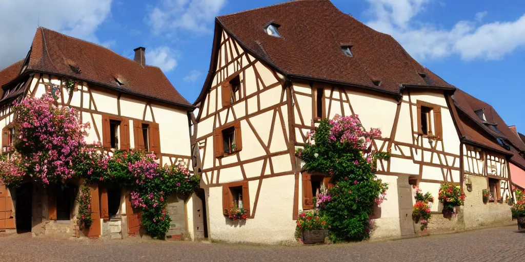 Prompt: Lembach, Alsace du Nord