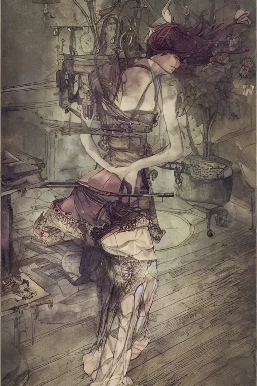 Image similar to longing calypso, by akihiko yoshida, feng zhu