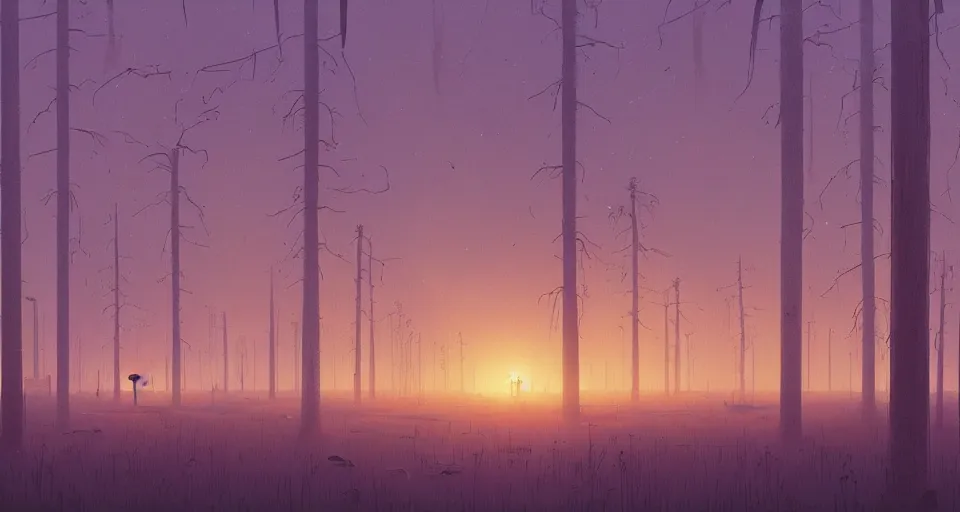 Prompt: A fantastic swamp, by simon stalenhag